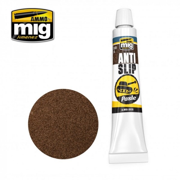 AMMO MIG 2035 ANTI-SLIP PASTE BROWN COLOR FOR 1/35