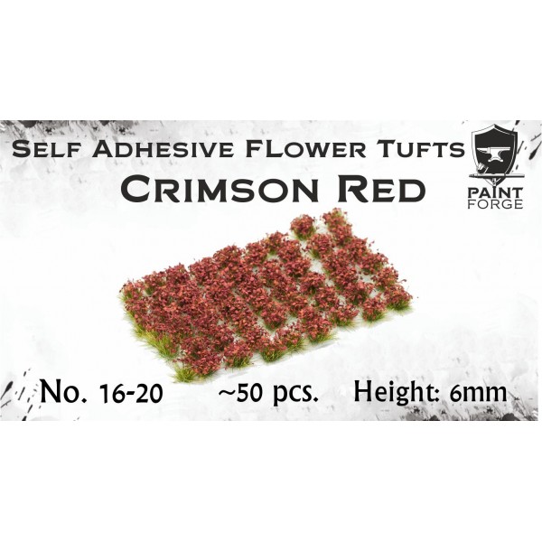 Paint Forge - Crimson Red Flowers