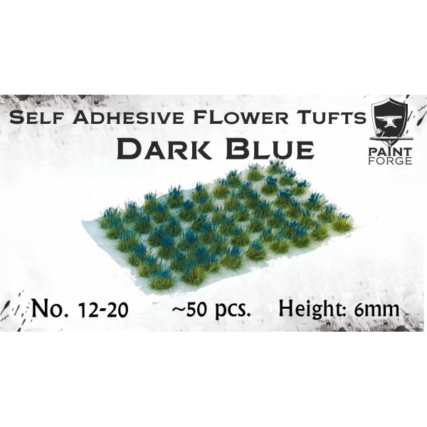 Paint Forge - Dark Blue Flowers