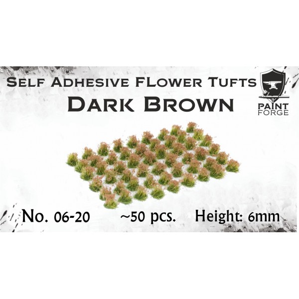 Paint Forge - Dark Brown Flowers