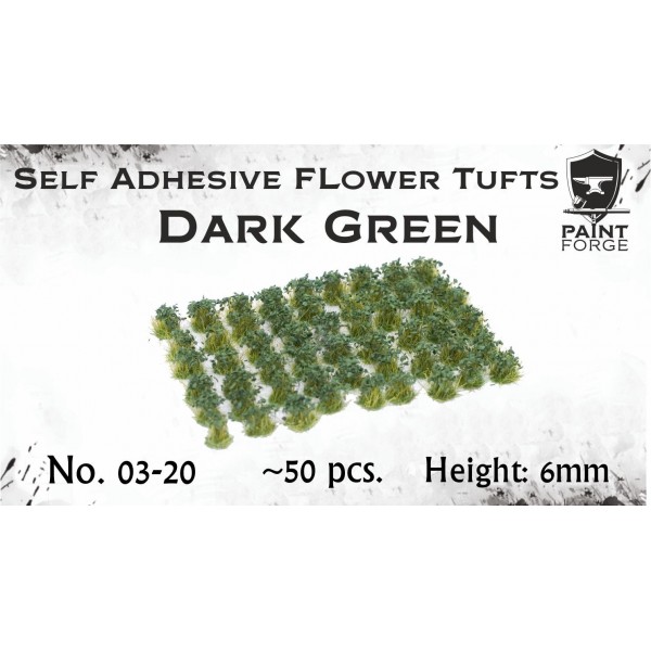 Paint Forge - Dark Green Flowers