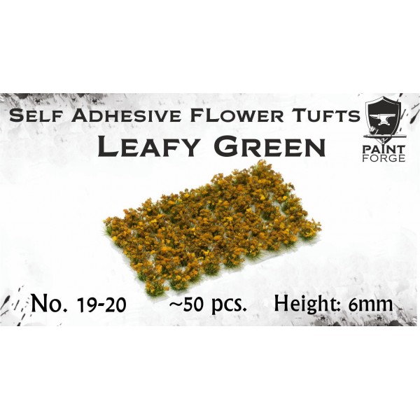 Paint Forge - Leafy Green Flowers