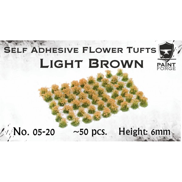 Paint Forge - Light Brown Flowers