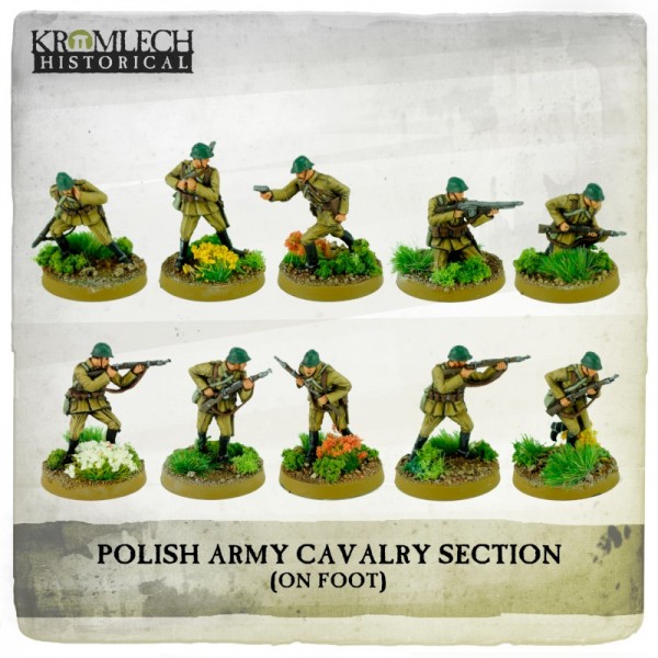POLISH ARMY CAVALRY SECTION ON FOOT