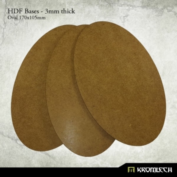 HDF Oval 170x105mm (3 pieces)