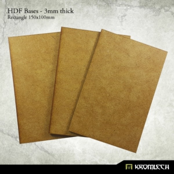 HDF Rectangle 150x100mm (3 pieces)
