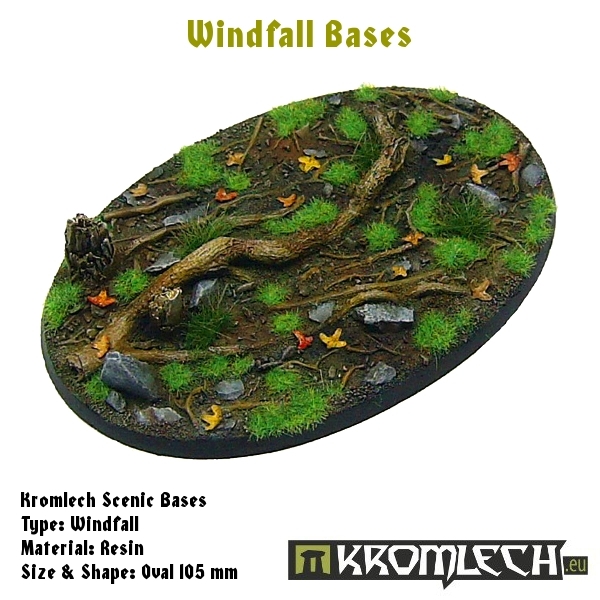 Windfall bases - oval 105mm