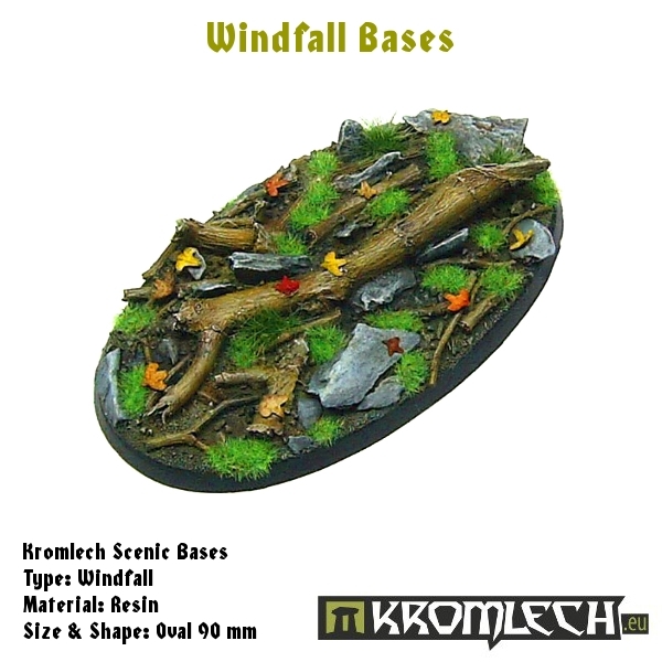Windfall bases - oval 90mm