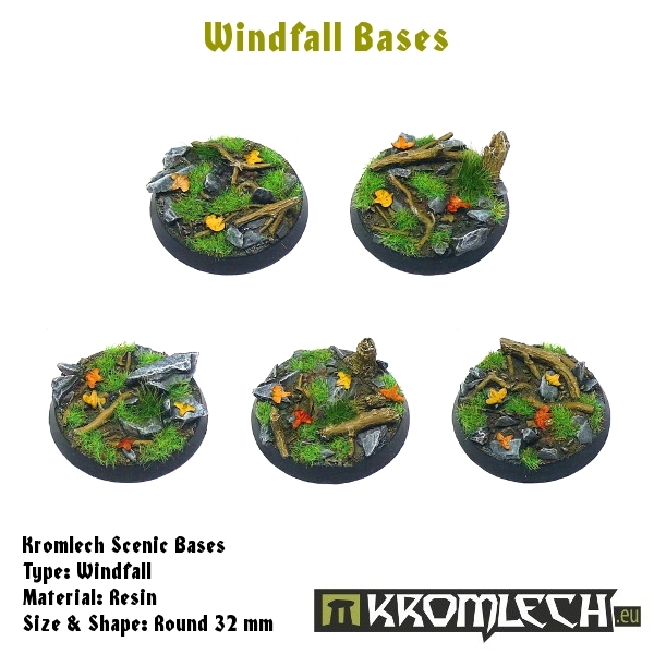 Windfall bases - round 32mm